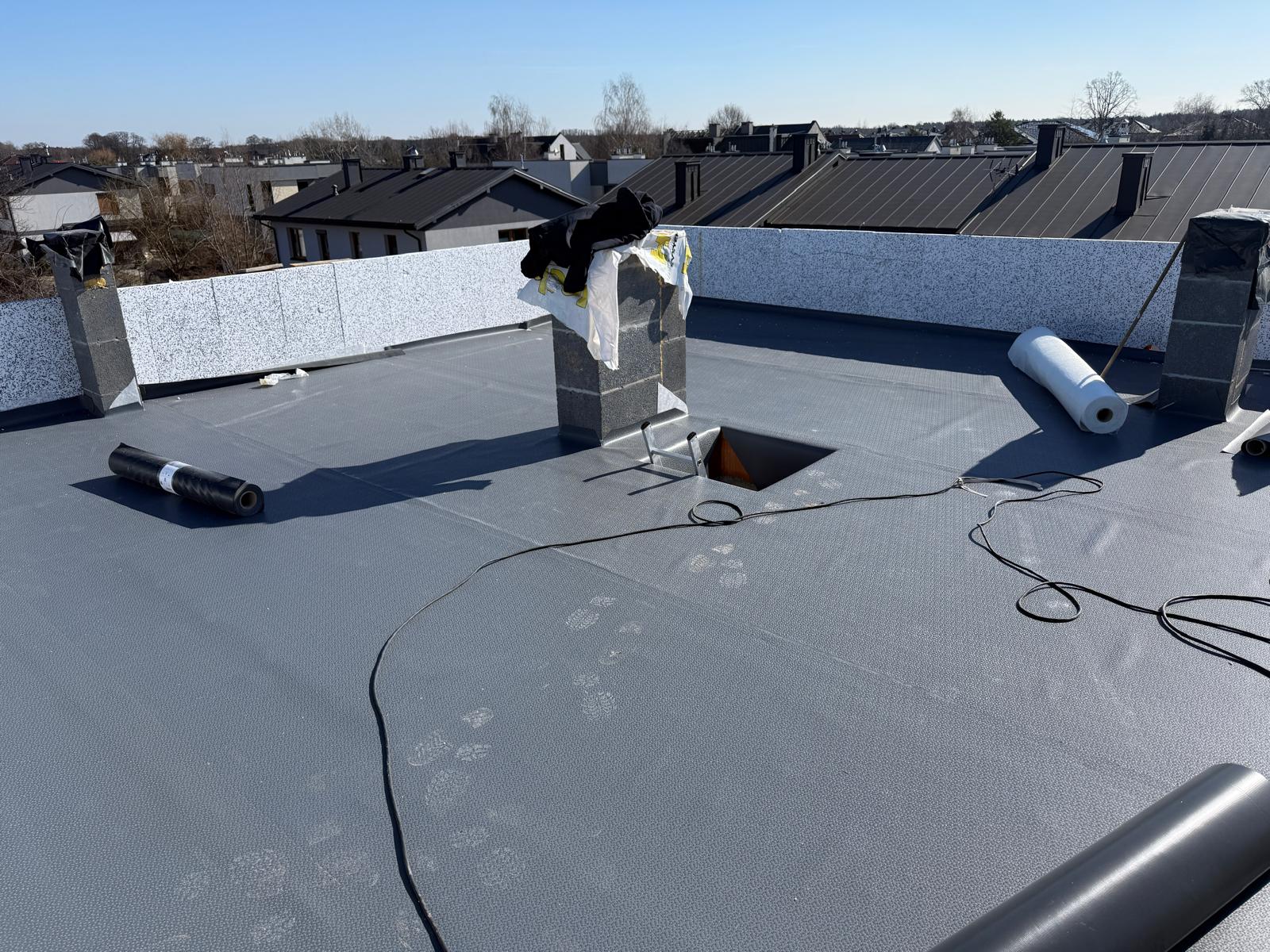 Dach kryty membraną EPDM
